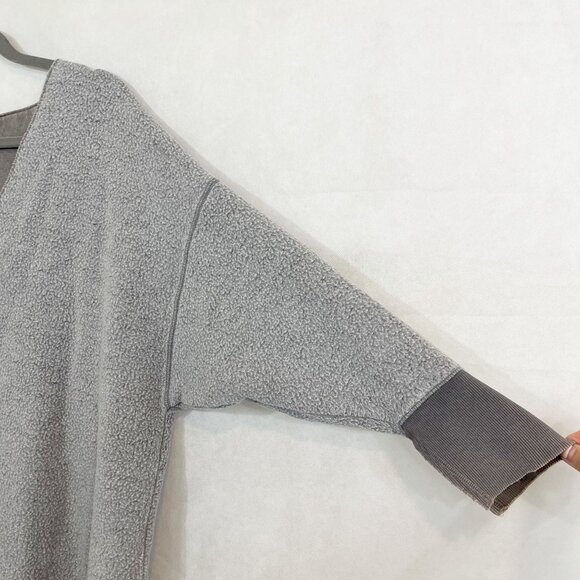 Intimately Free People Gray Inside Out V-Neck Pullover Sweater - Size XS - Picture 3 of 7